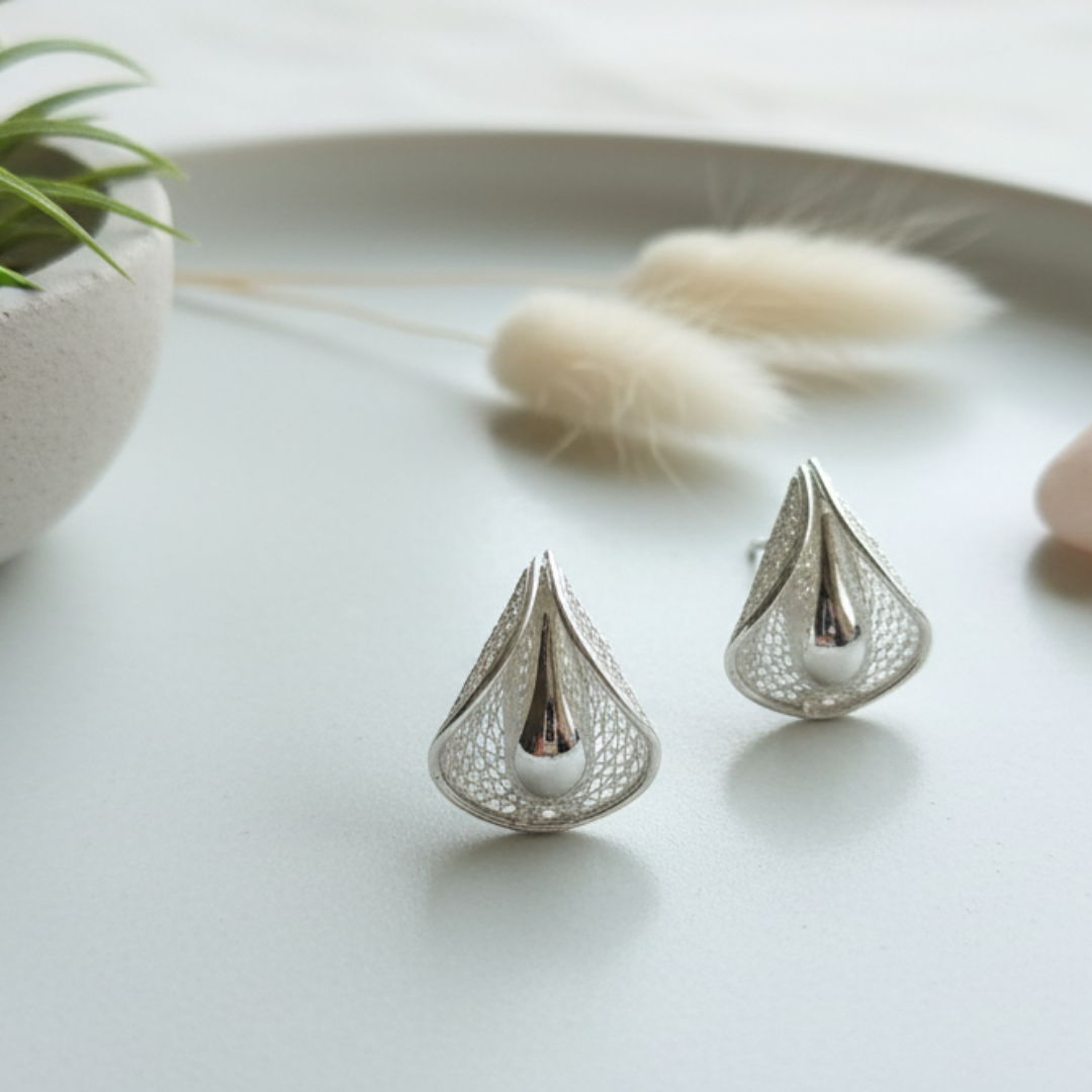 Silver Verse Earrings