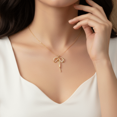 Bow Pendant Set
